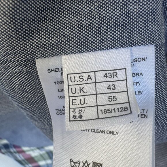 Brooks Brothers 1818 Madison Baird McNutt Irish Linen Vest 43R Plaid & Denim - Picture 5 of 9